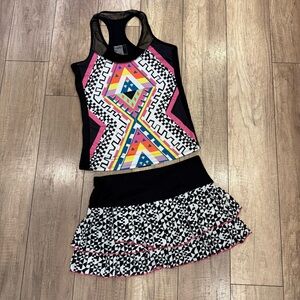 Lucky in Love Tennis Outfit 
Skirt and Tank
Both size Small